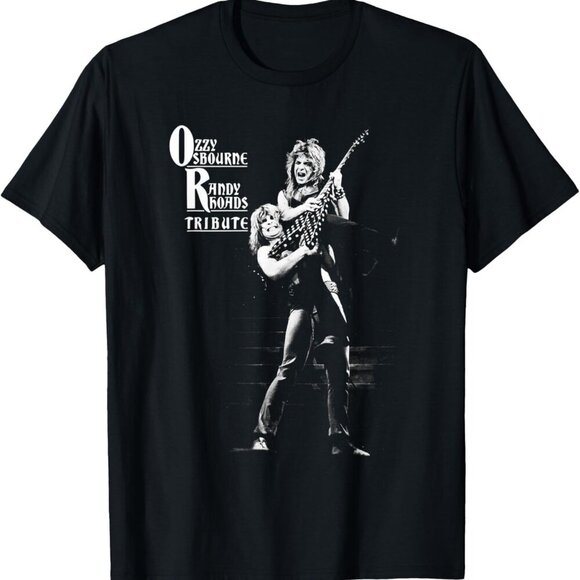Travon A Tops - Ozzy Osbourne Randy Rhoads Tribute T-Shirt | Vintage Rock Legends Tee | 24